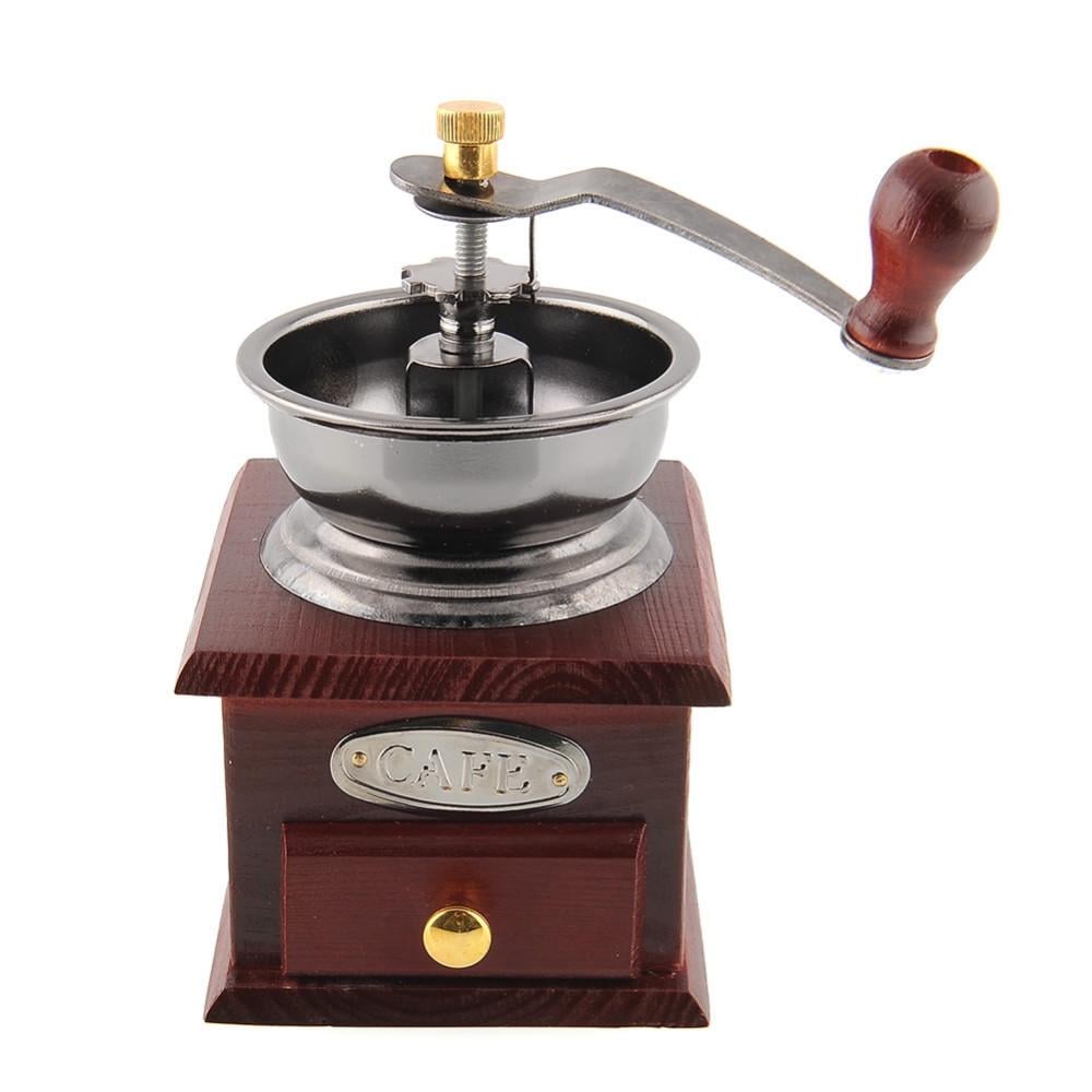 Кофемолка SUNROZ Manual Wooden Coffee Grinder Мини деревянная ручная кофемолка ретро стиль (SUN0350)