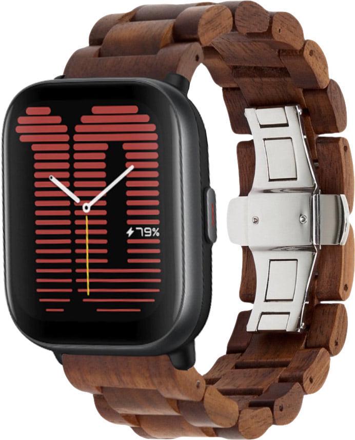 Ремешок деревянный WoodLock для Amazfit Active Brown (38390-30)