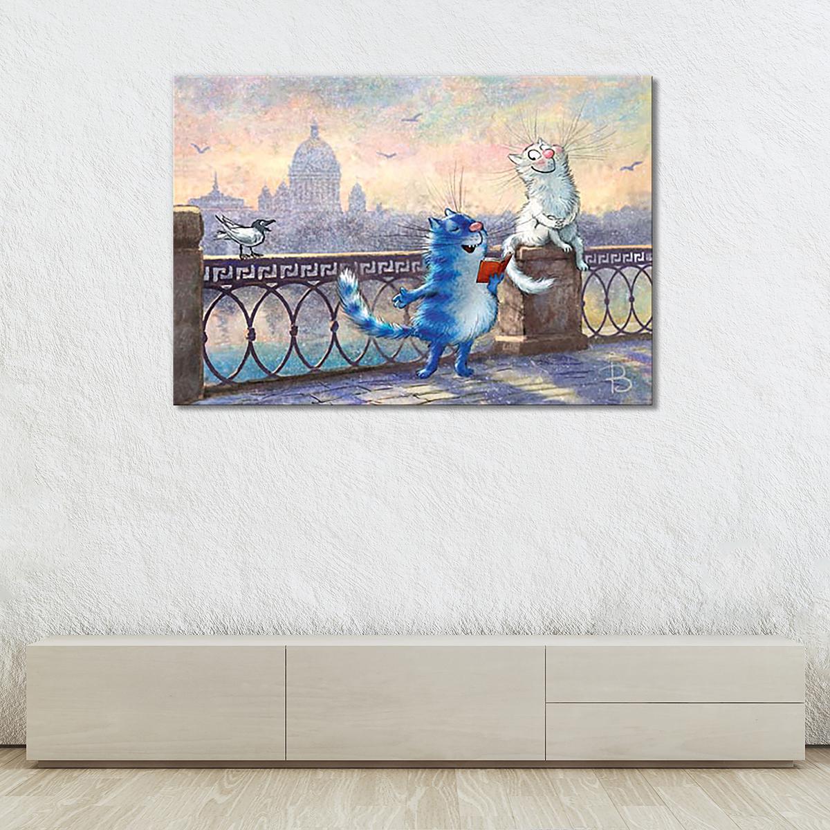 Модульная картина Чтение стихов 1 модуль 30х45 см