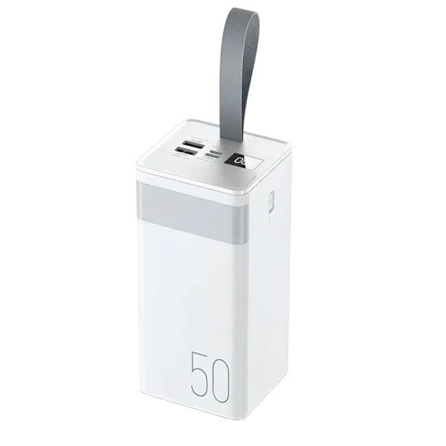 Повербанк Remax RPP-321 50000 мАч 22,5 Вт USB-C/USB-A/microUSB PD+QC с фонариком Белый (epic2317)