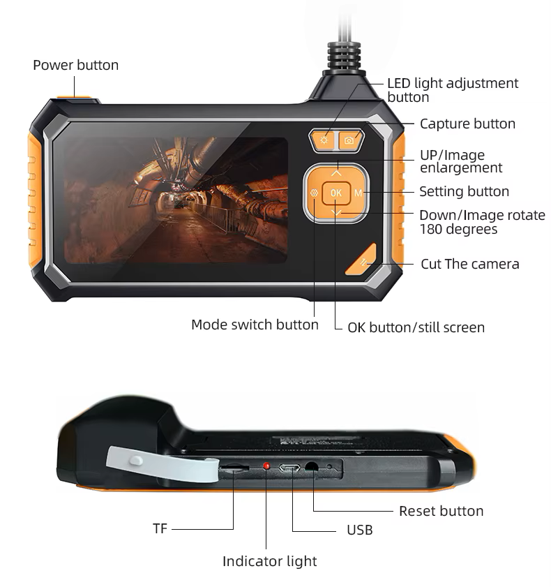 Відеоендоскоп Inskam 113 DL 8 мм 2 камери 5 м (1324) - фото 2 Відеоендоскоп Inskam 113 DL 8 мм 2 камери 5 м (1324) - фото 2