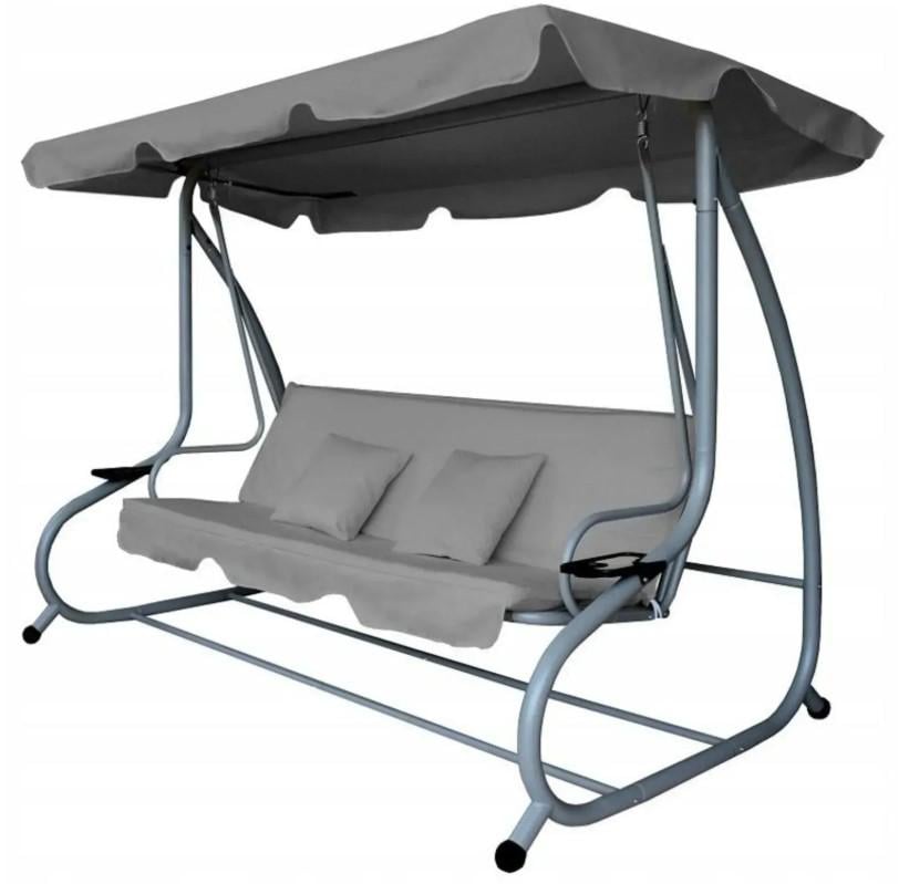 Качели дачные Garden Line 210x120x170 см Серый