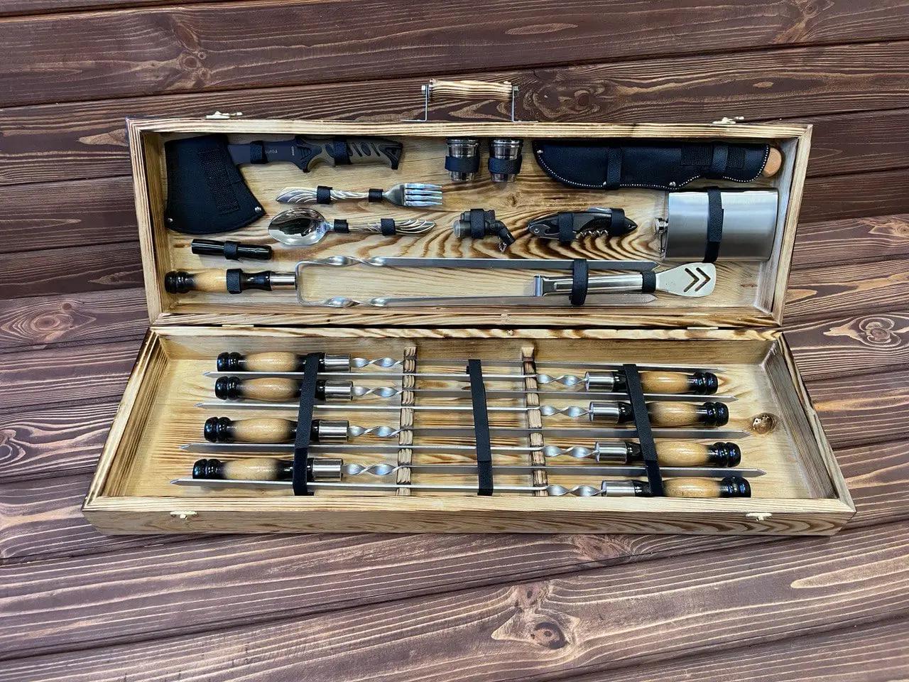 Набір шампурів Турист 9 у кейсі (10647781)