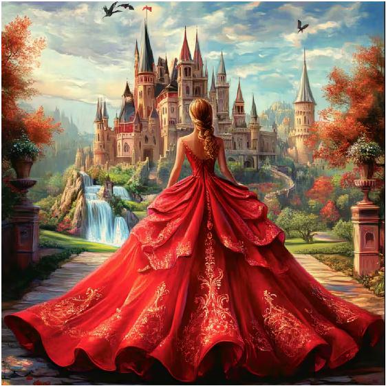 Набор для вышивания крестиком JOZYSH Рубиновое мероприятие 14CT канва Аиду с нанесенным рисунком 40x40 см (2870731130)