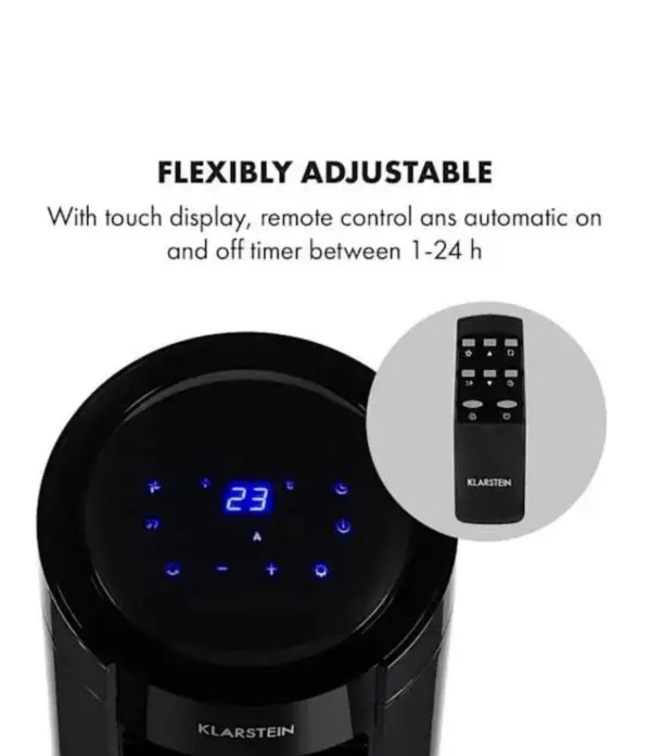 Кондиціонер мобільний KLARSTEIN Metrobreeze Miami 9000 BTU/2,6 кВт 950 Вт 26-44 м2 Чорний (10034679) - фото 2 Кондиціонер мобільний KLARSTEIN Metrobreeze Miami 9000 BTU/2,6 кВт 950 Вт 26-44 м2 Чорний (10034679) - фото 2