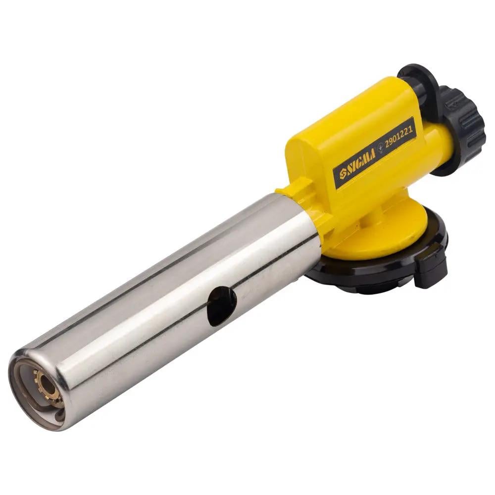 Пальник газовий SIGMA 2901221 турбо 360° з керамічним соплом/суцільнометалевий корпус Ø 22 мм 155 мм (3-9-2901221)