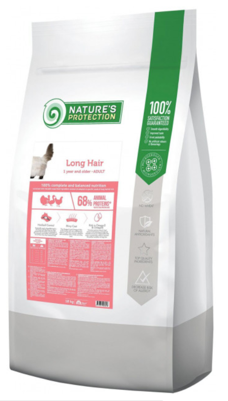 Корм сухий Nature's Protection Long hair 18 кг Корм сухий Nature's Protection Long hair 18 кг