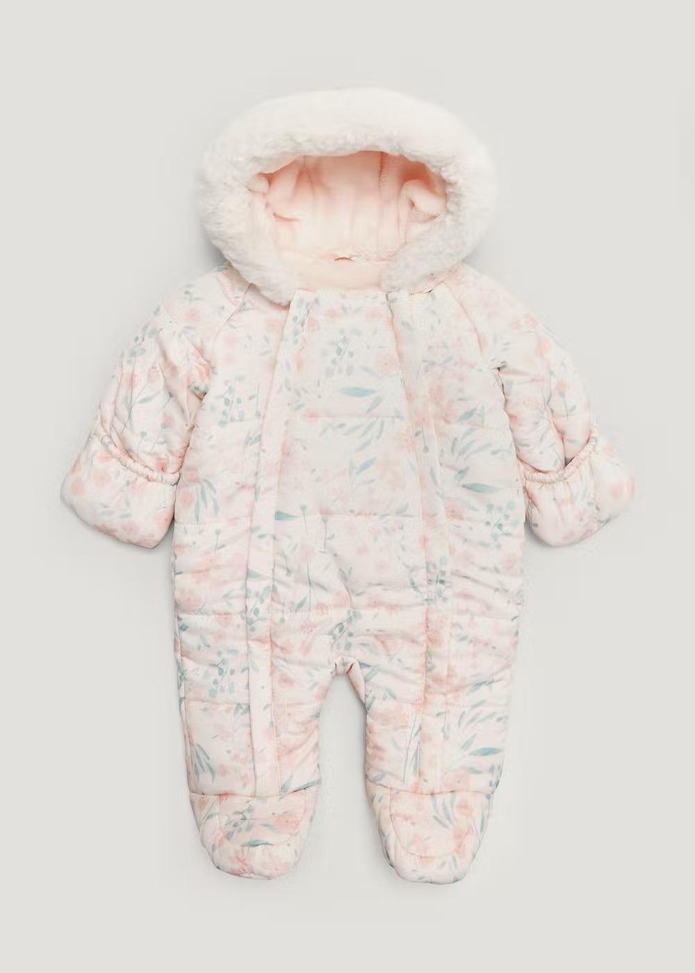 Комбинезон зимний для девочки Matalan 62 см-68 Beige (2910530)