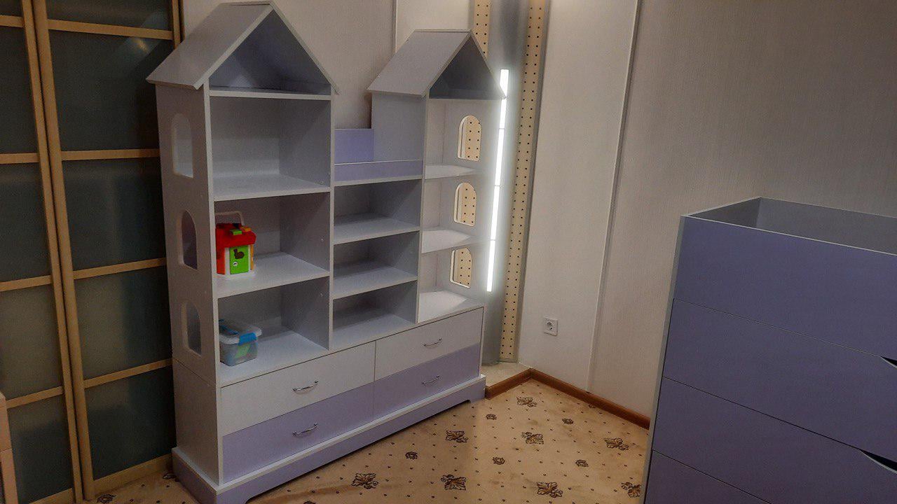 Детский шкаф-замок Design Service Макси DS/05 Лаванда/Белый