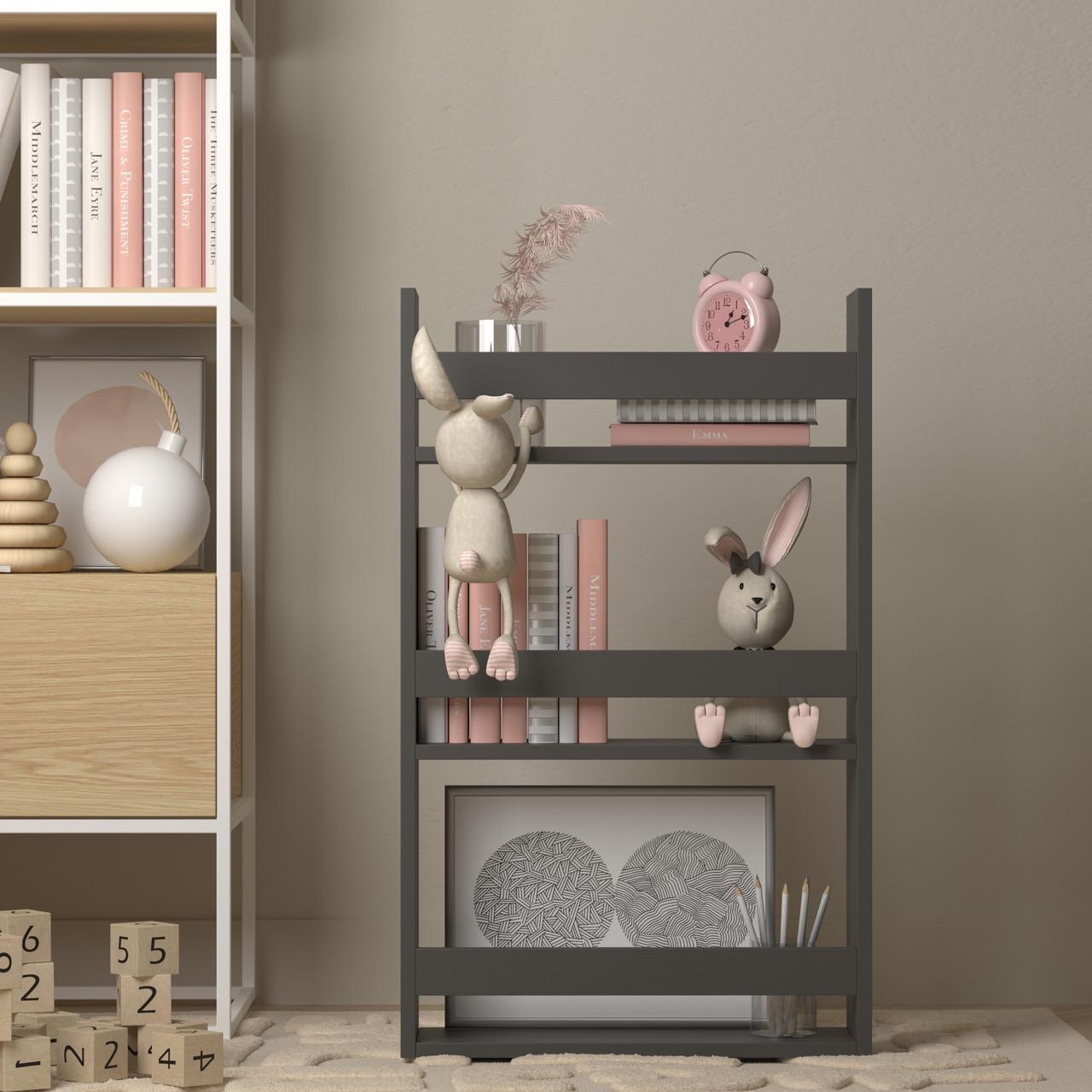 Полка навесная детская из ДСП Антрацитовый (DP-4A) - фото 2