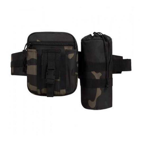 Сумка на пояс бічна Brandit Allround Black Camouflage (8062)