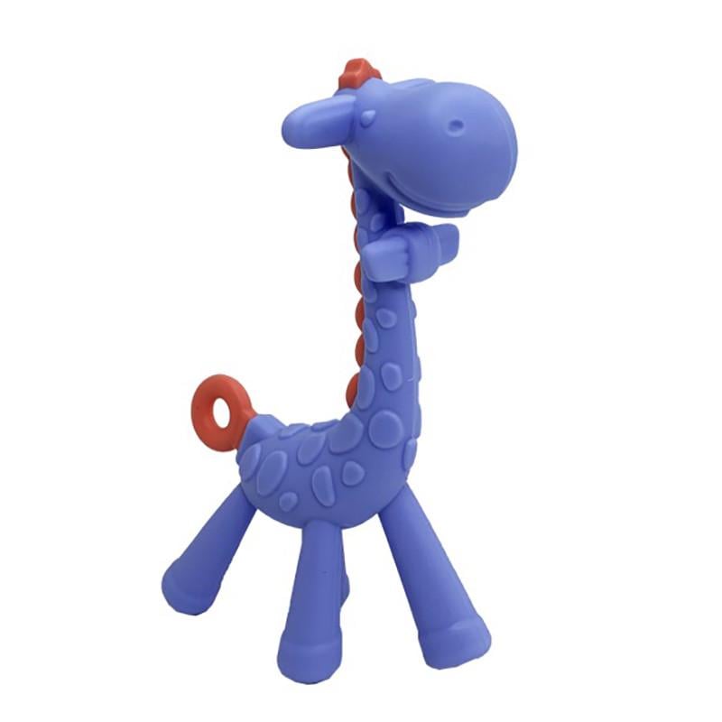 Прорезыватель силиконовый Жираф в футляре Фиолетовый (FR-132-R-105)