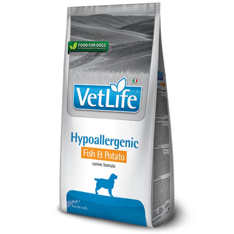 Корм сухой Farmina VetLife Hypoallergenic Fish&Potato с рыбой и картофелем для собак с пищевой аллергией 2 кг