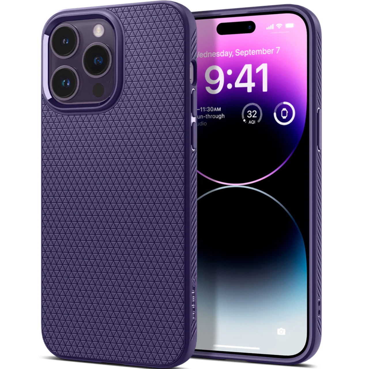 Чехол Spigen Liquid Air Case for iPhone 14 Pro Max, Deep Purple (ACS05575)