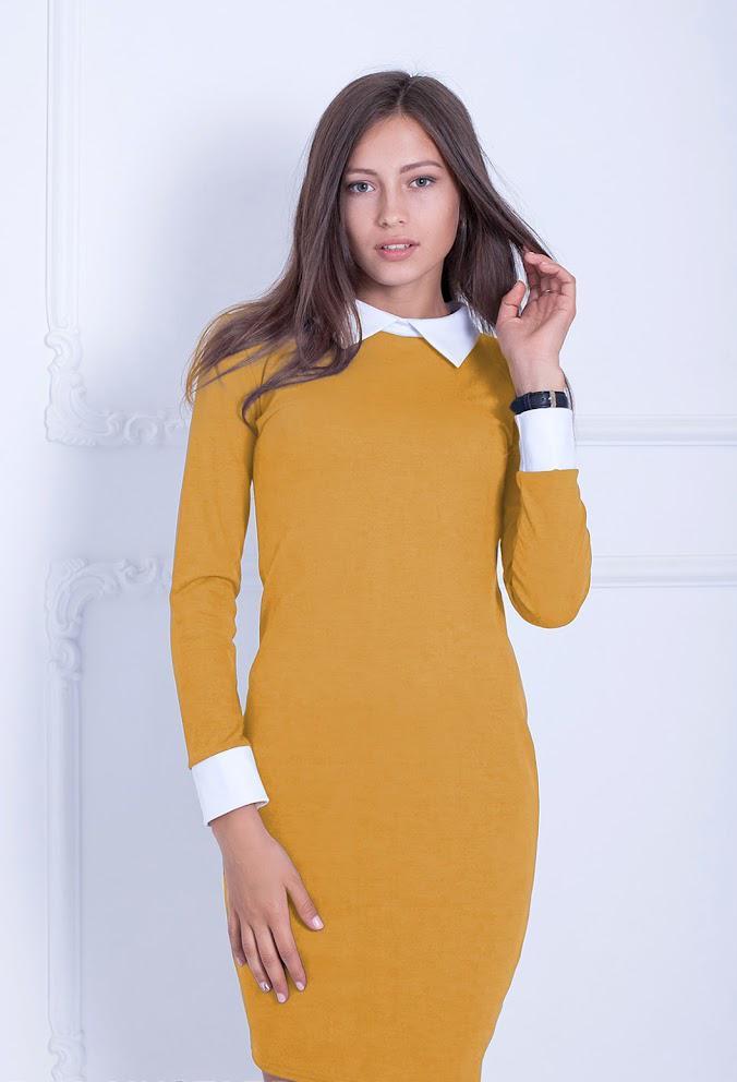 Сукня жіноча Podium Columbine 7487-MUSTARD XXL Гірчичний