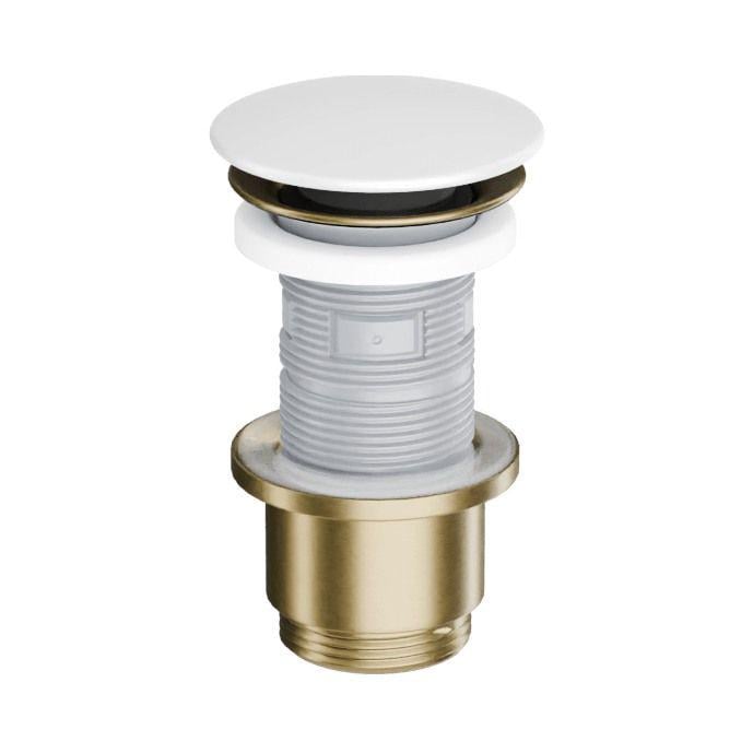 Клапан донный Excellent Design Click-Clack 1 1/4" для умывальника и биде Белый матовый (ARIN.1485.K.01.WHMGB)