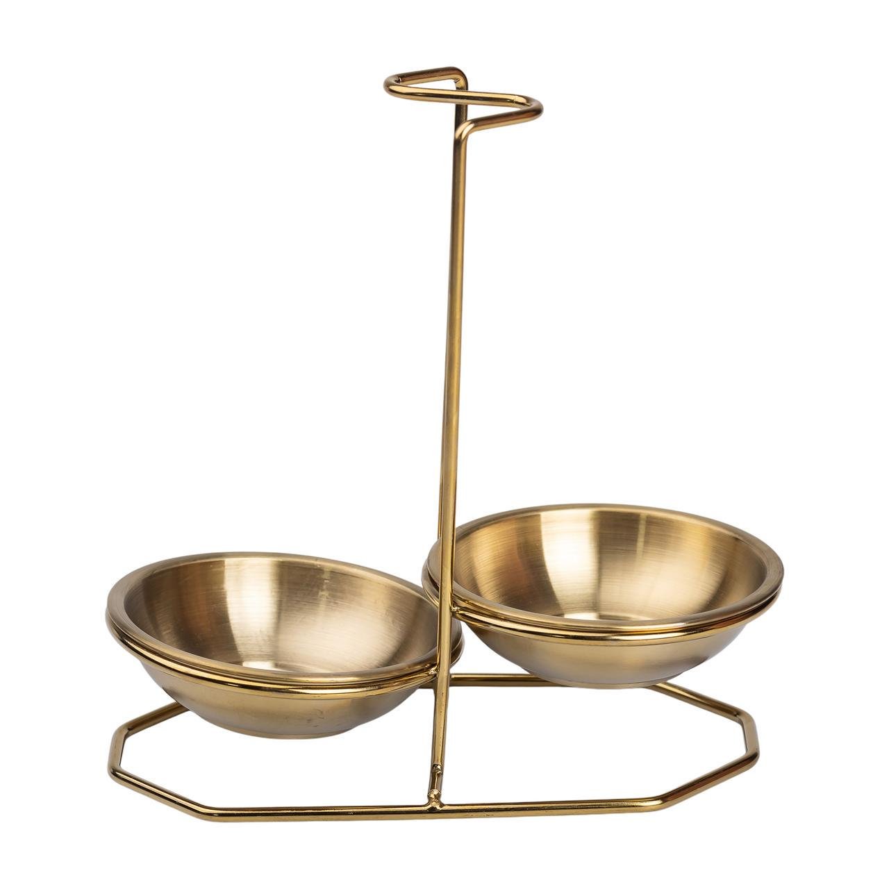 Підставка вертикальна для половника або ложок на 2 секції 20x12,5x19,5 см Золотий (25905614) - фото 5 Підставка вертикальна для половника або ложок на 2 секції 20x12,5x19,5 см Золотий (25905614) - фото 5