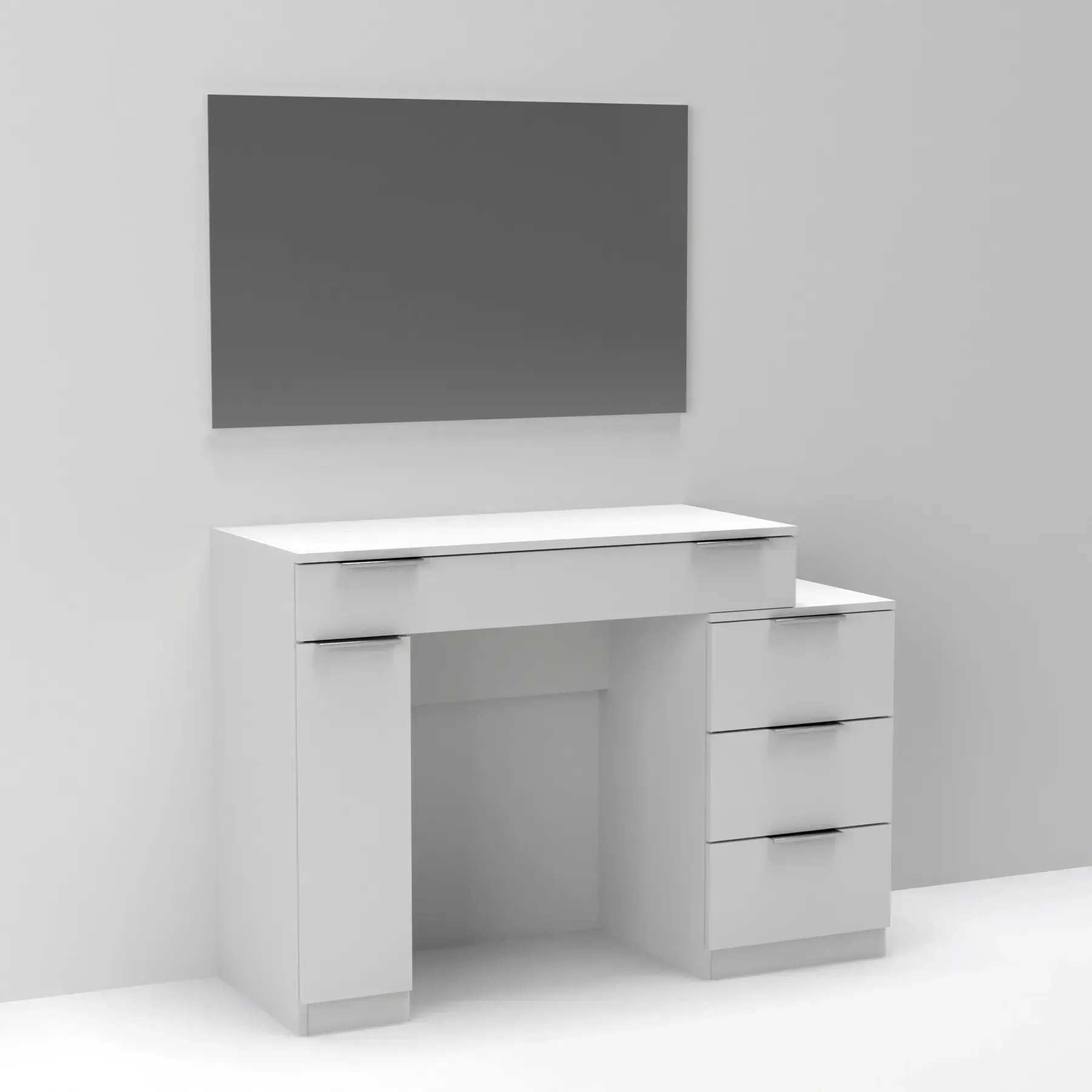 Стіл-трюмо туалетний Kontinent Krystal 1200х452х847 мм Білий (59321146) - фото 5 Стіл-трюмо туалетний Kontinent Krystal 1200х452х847 мм Білий (59321146) - фото 5