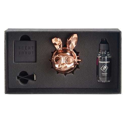 Освежитель воздуха LUX Заяц на дефлектор ROSE GOLD с эфирным маслом (00000065805)