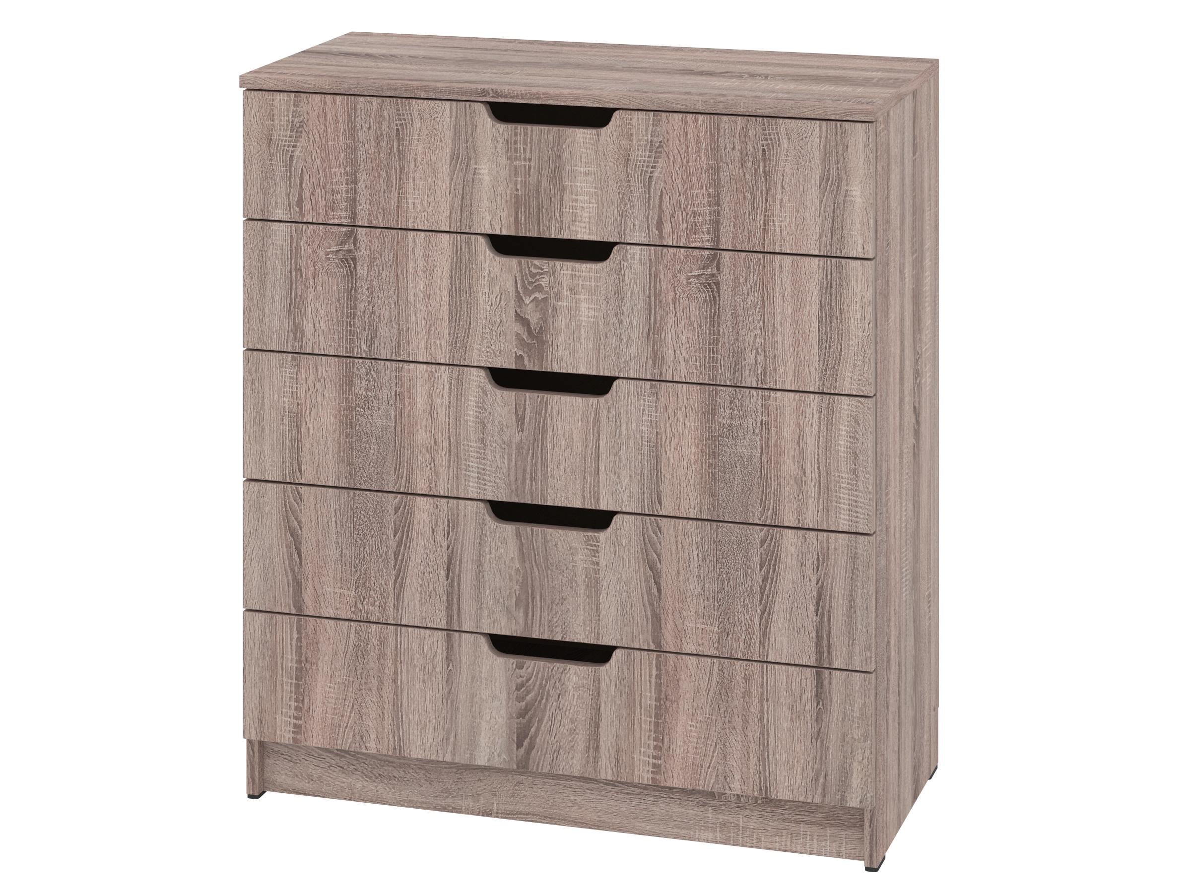 Комод с ящиками PEHOTIN ЭКО К-5 ДСП 80х38х90 см Трюфель (PN-100652)