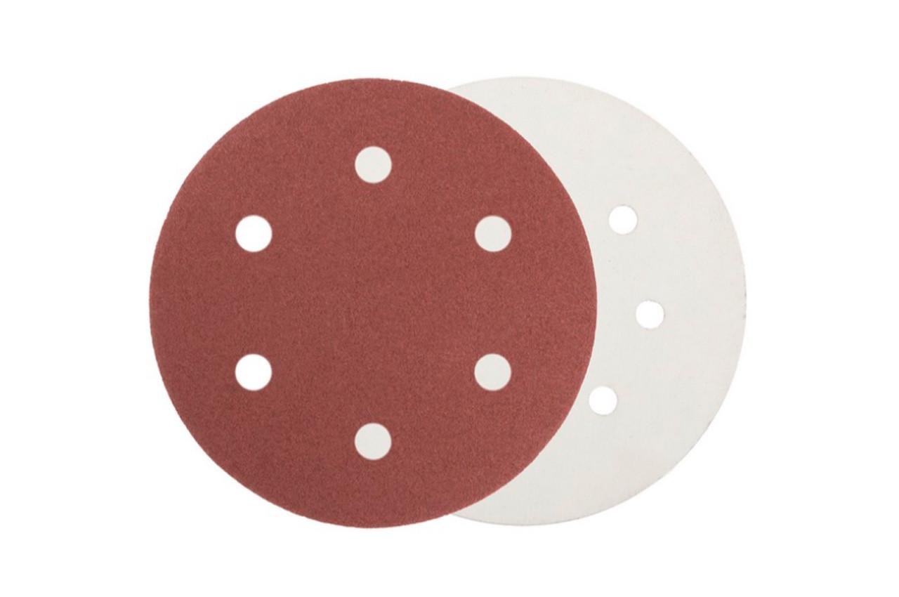 Круг шліфувальний на липучці Mastertool 225 мм Р240 6 отворів 5 шт. (08-2024-H)