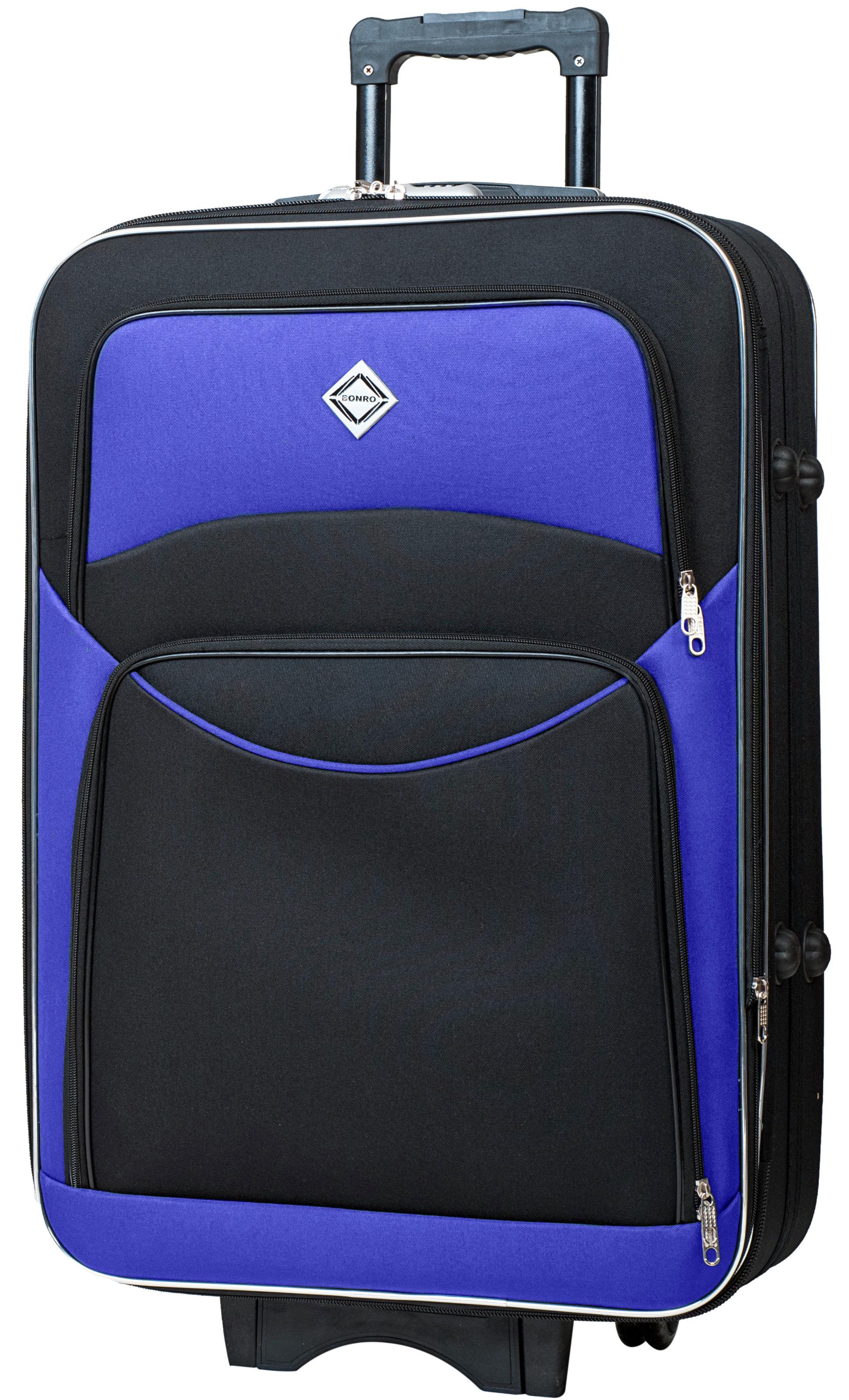 Валіза Bonro Style велика Чорно-синій (10012707)