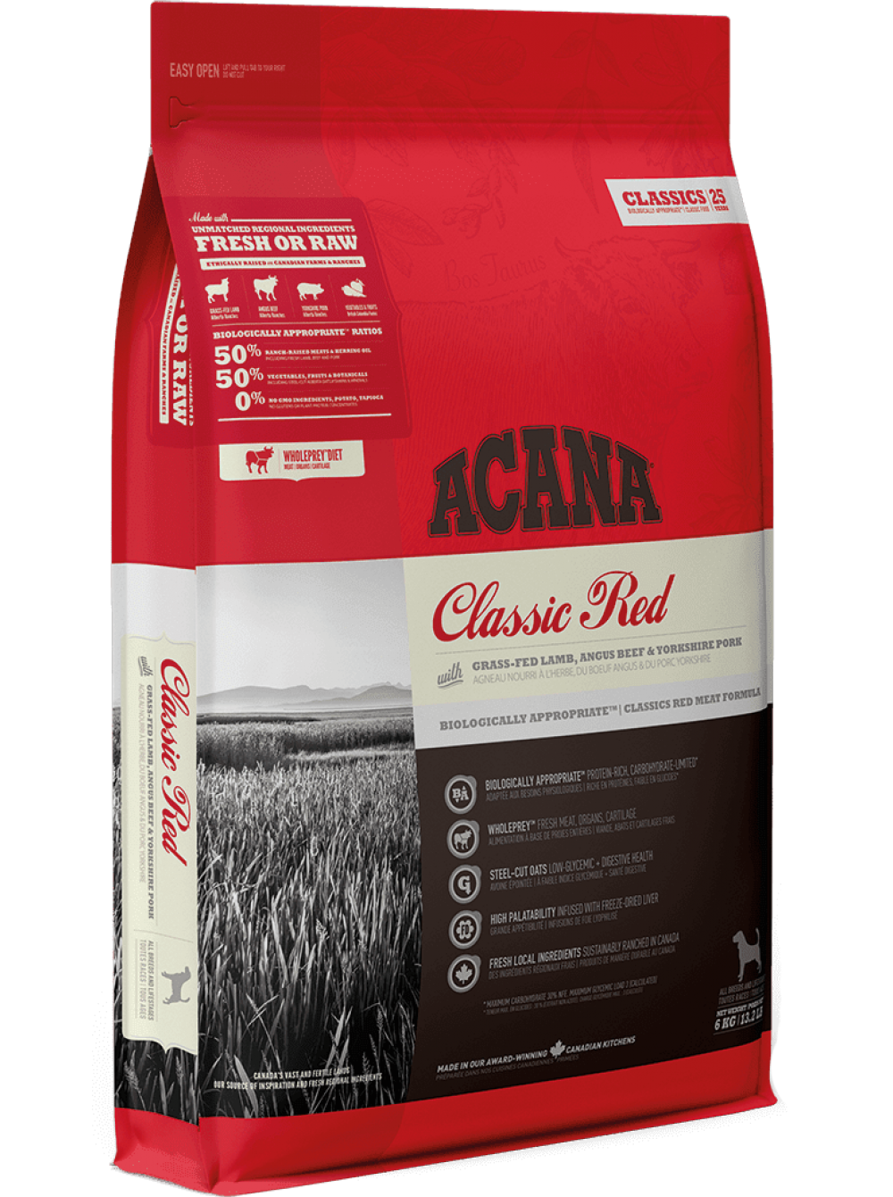 Корм беззерновой Acana Classic Red для собак всех пород 6 кг (26410)