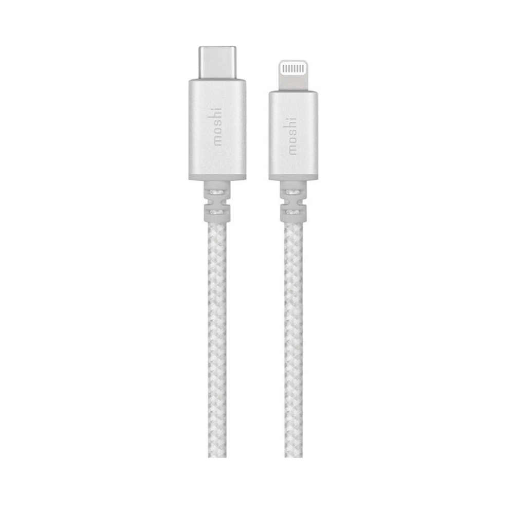 Кабель синхронизации Moshi Integra™ Cable USB-C to Lightning 1.2 m, Jet Silver (99MO084105)