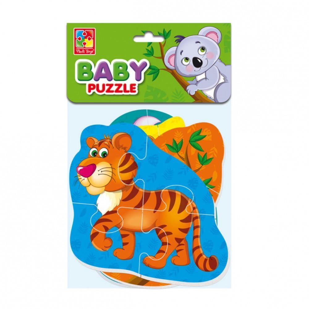Бебі пазли Vladi Toys Тигреня та друзі українською (VT1106-72)
