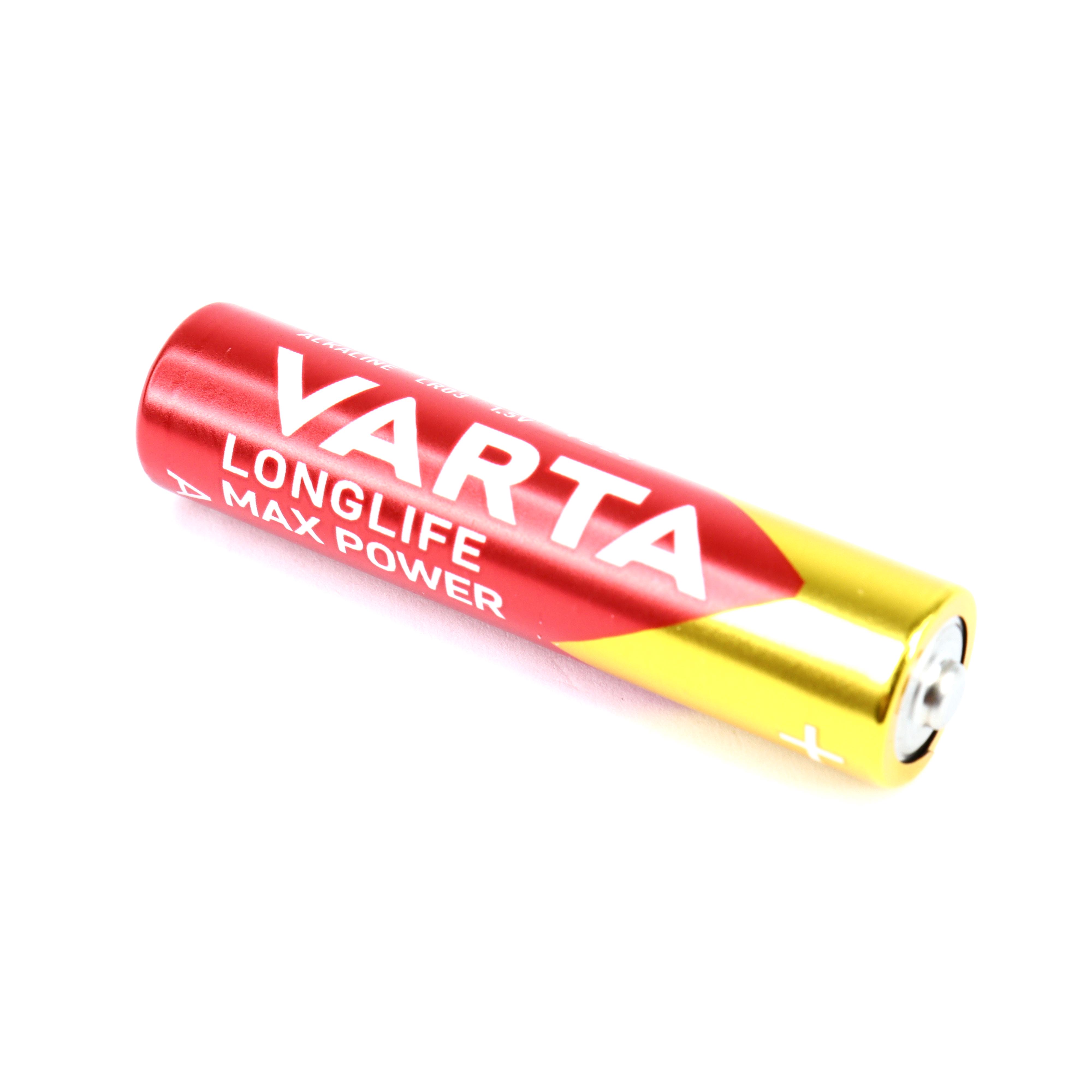 Батарейка Varta Longlife Max Power LR03 AAА (010724)