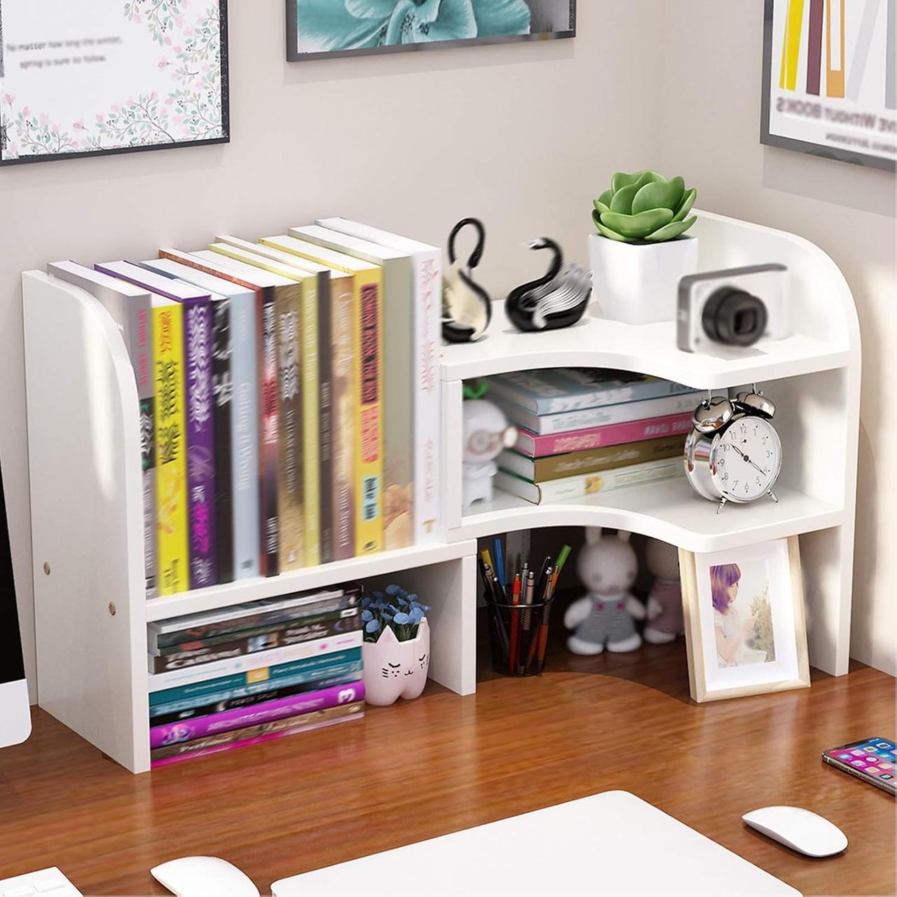 Полка-надстройка настольная из дерева Калести зефир (АКД-004620)