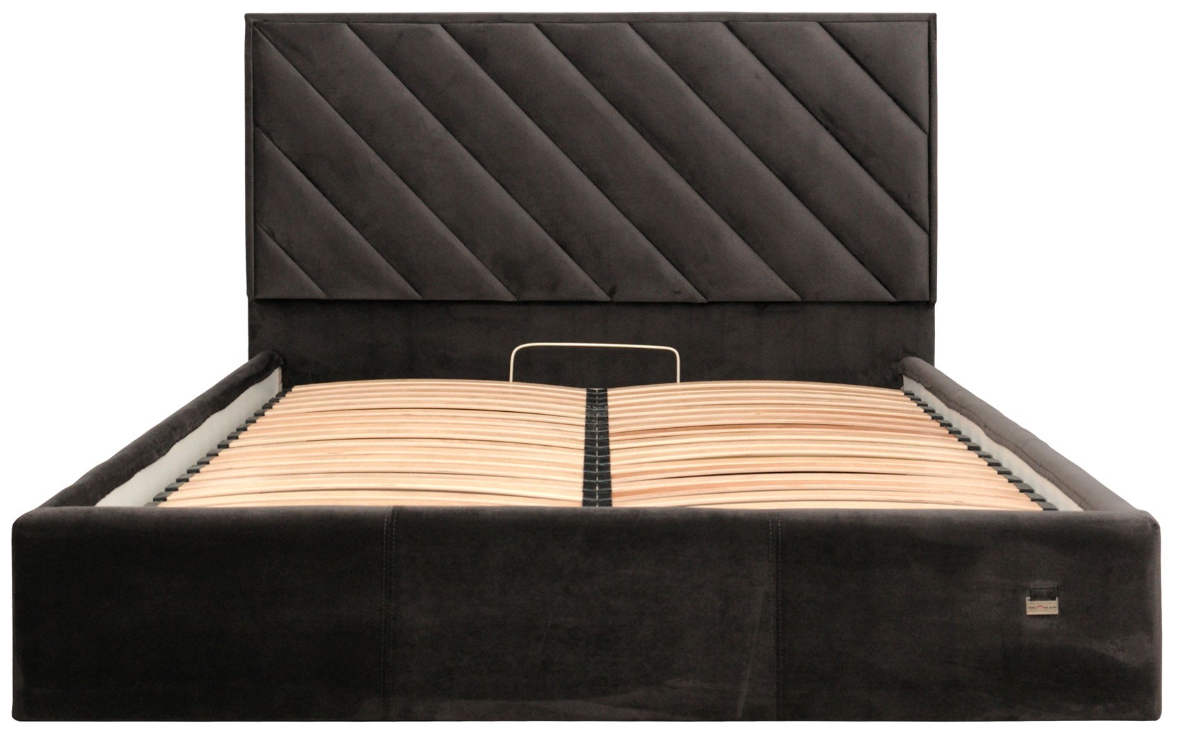 Кровать двуспальная Chicago Comfort Riviera 97 160х190 см с подъемным механизмом Темно-серый