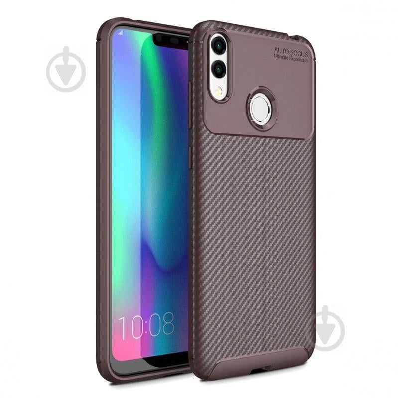 Чохол Carbon Case Honor 8C Коричневий (hub_XmGh44072) - фото 1