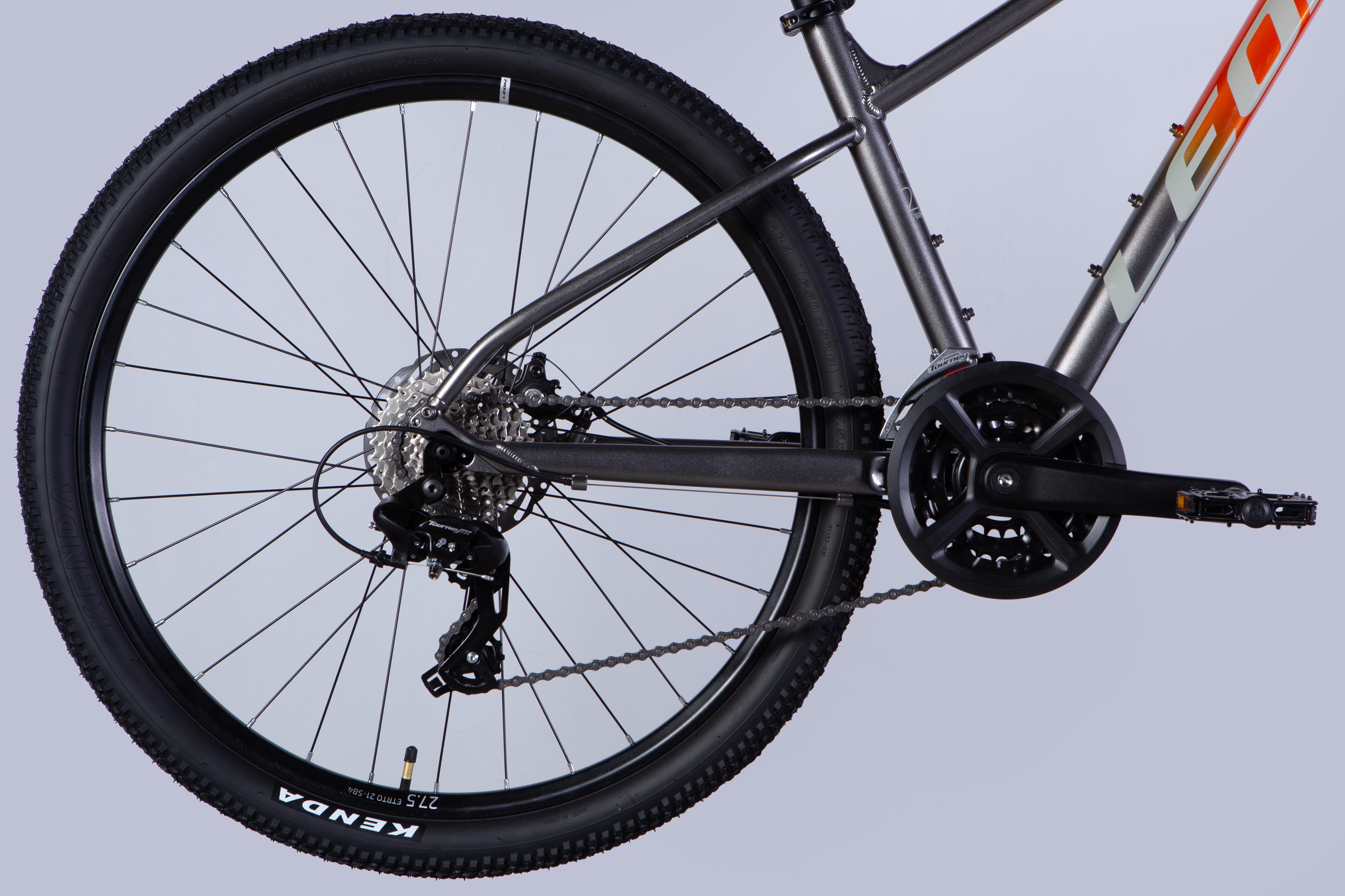 Велосипед Leon 2025 XC 105 DD CS AL 27,5" рама 16" Помаранчевий зі сріблястим (OPS-LN-27,5-021) - фото 4