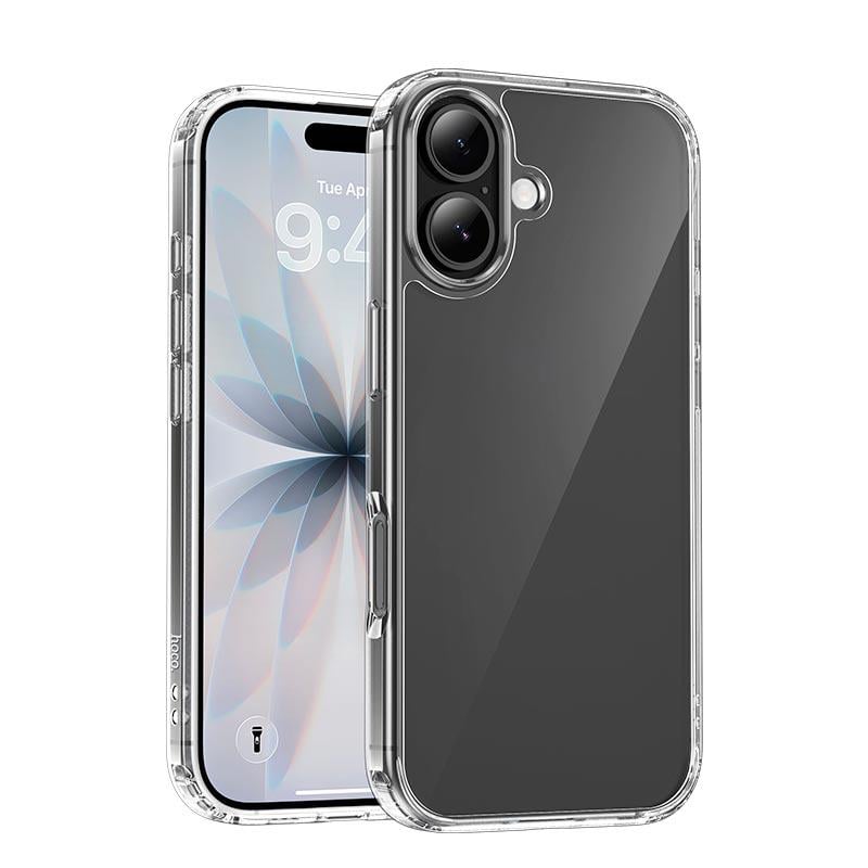 Чехол-бампер Hoco Airbag TPU противоударный для iPhone 17 Прозрачный (29880)