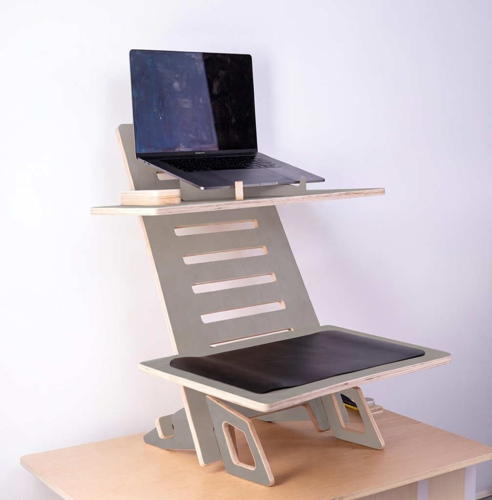 Стіл комп'ютерний трансформер ТО-3 mini Сірий