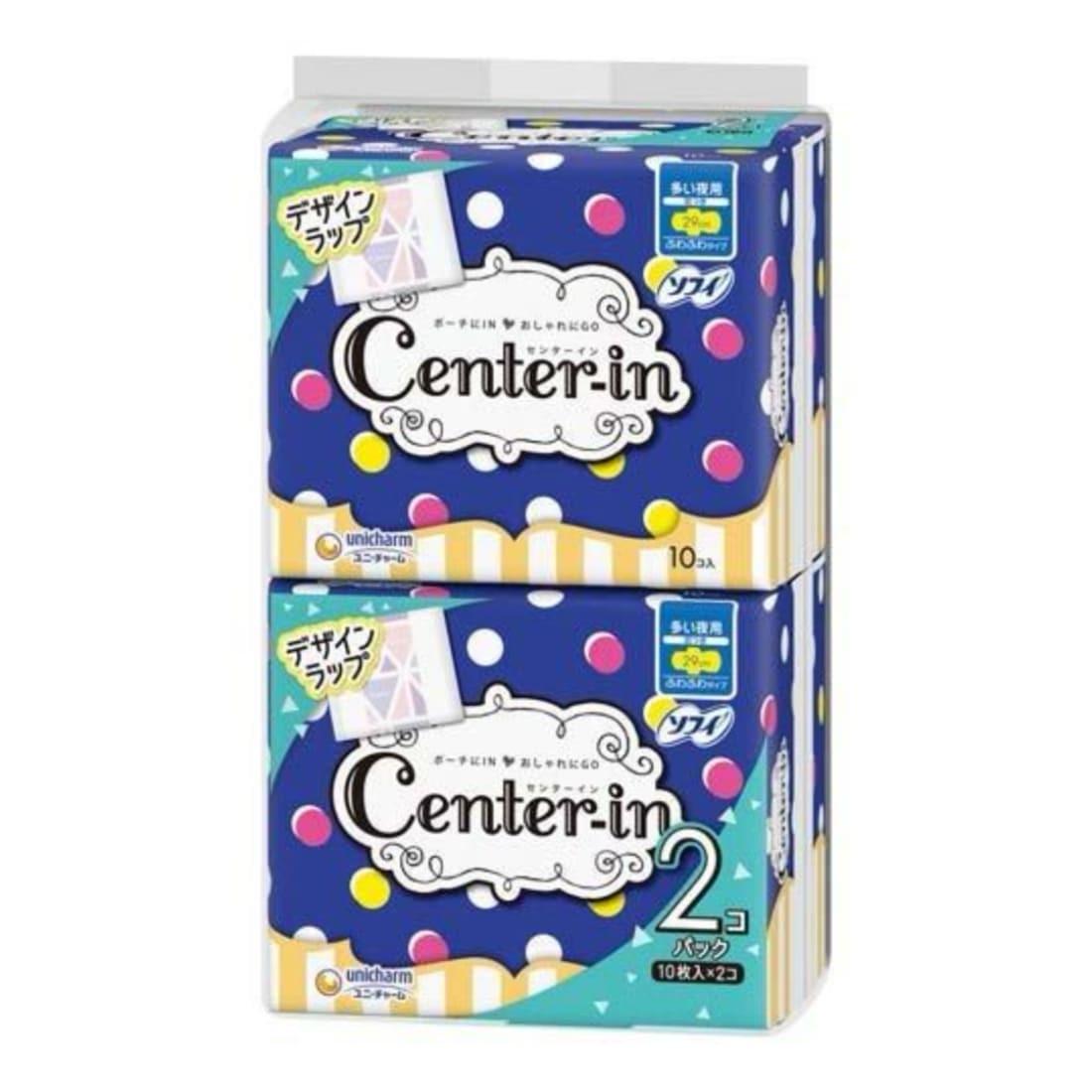 Прокладки гигиенические Center-In Soft and Fluffy ночные 22 шт. 29 см