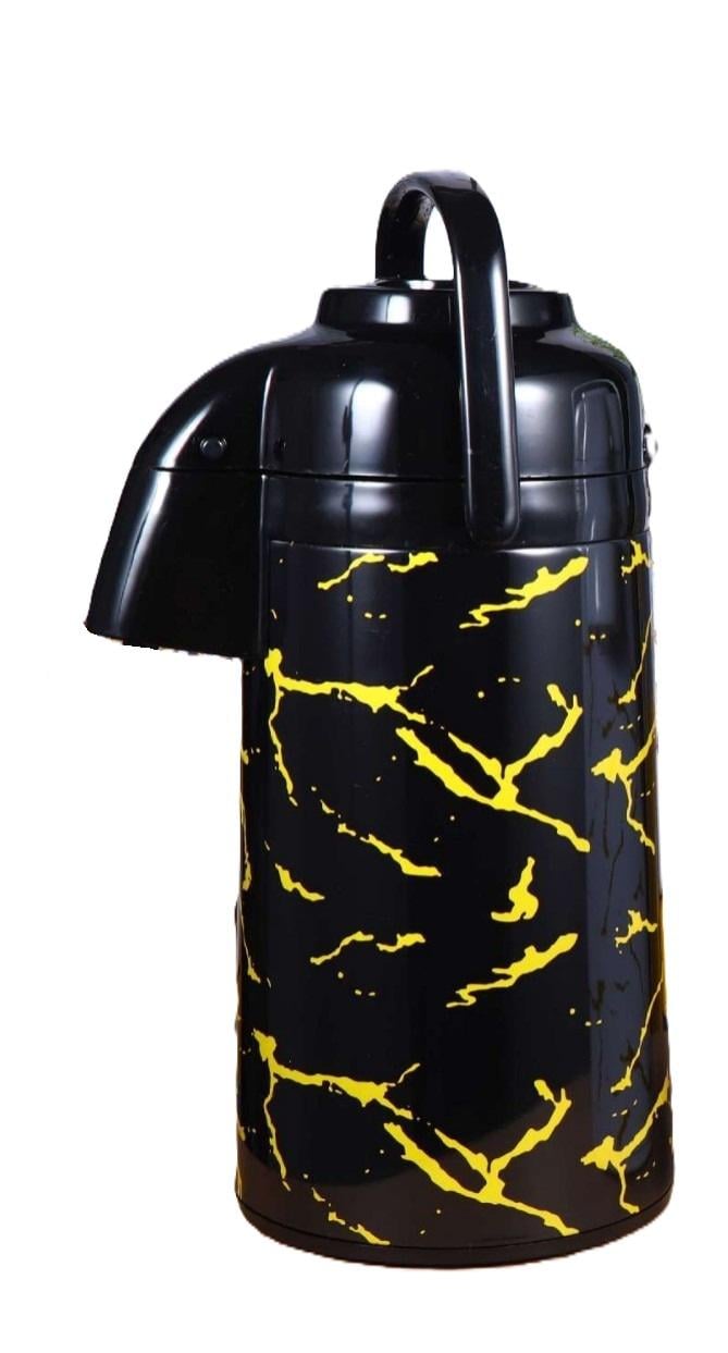 Термос із насосом Stenson з нержавіючої сталі 3 л для гарячих напоїв Black (30520)