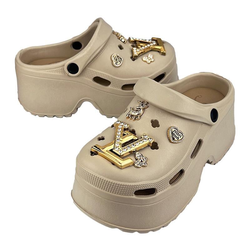 Сабо женские на платформе с джибитсами 10837-4p. 38-39 24,5-25 Бежевый - фото 2 Сабо женские на платформе с джибитсами 10837-4p. 38-39 24,5-25 Бежевый - фото 2