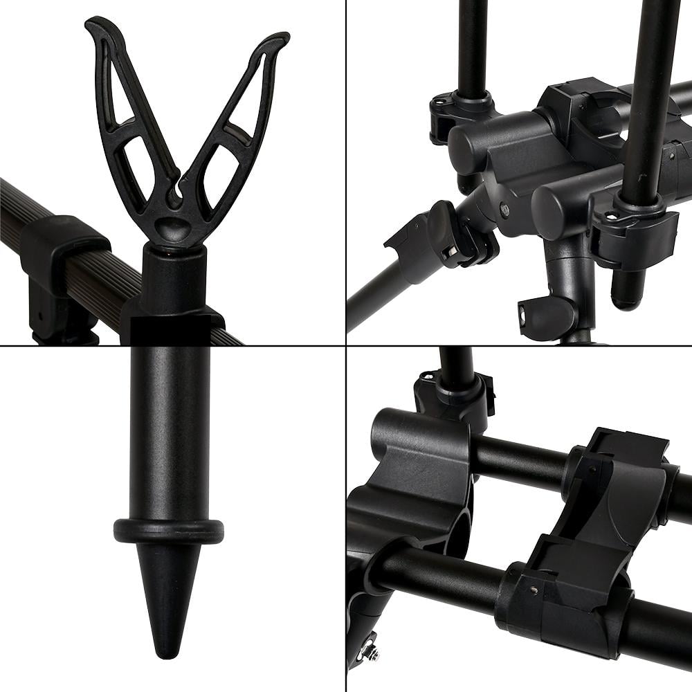 Підставка для риболовлі Sams Fish Twin Carp SF24338-5 з чохлом на 5 спінінгів 65-120 см Чорний (634614) - фото 2 Підставка для риболовлі Sams Fish Twin Carp SF24338-5 з чохлом на 5 спінінгів 65-120 см Чорний (634614) - фото 2