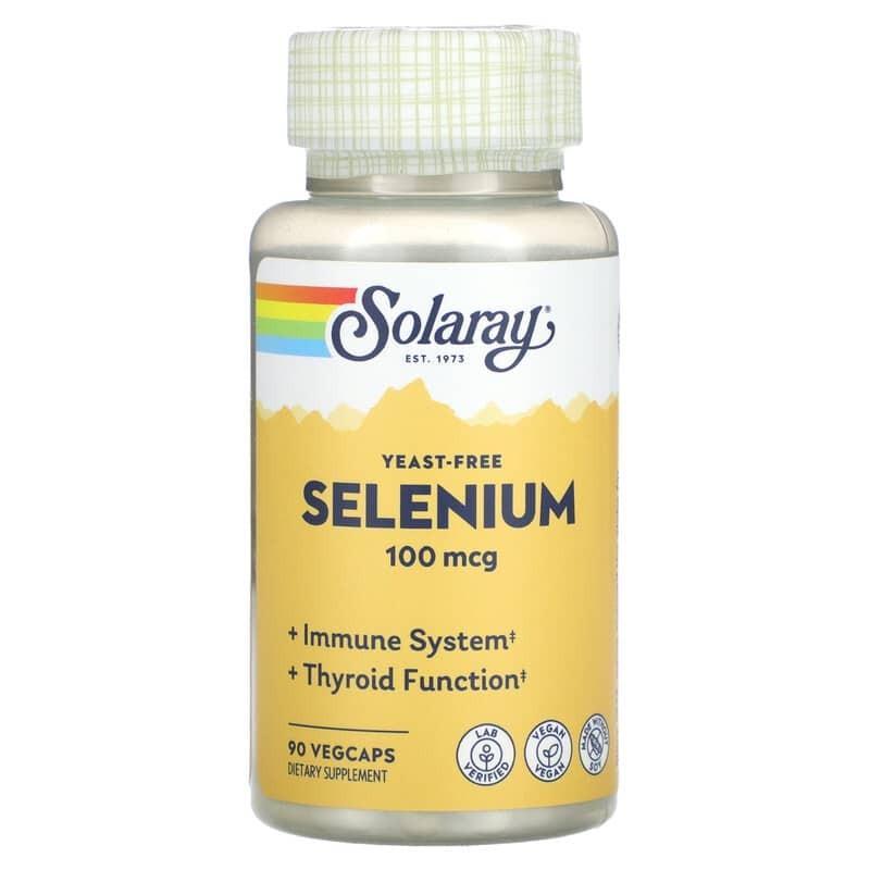 Селен Solaray Selenium Yeast Free 100 мкг 90 вег. капс. (2190899194)