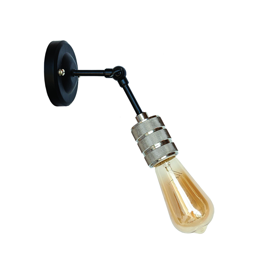 Бра Levistella Lofty функциональное с патроном AMP21 Черный/Хром (1963530428)