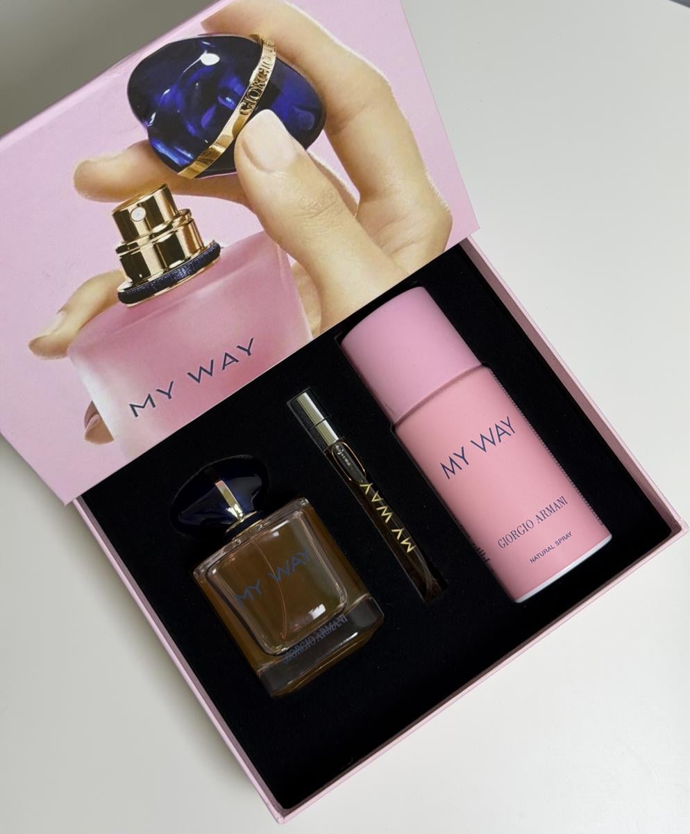 Набір подарунковий жіночий аромат схожий на Giorgio Armani My Way 3в1 (34833210)
