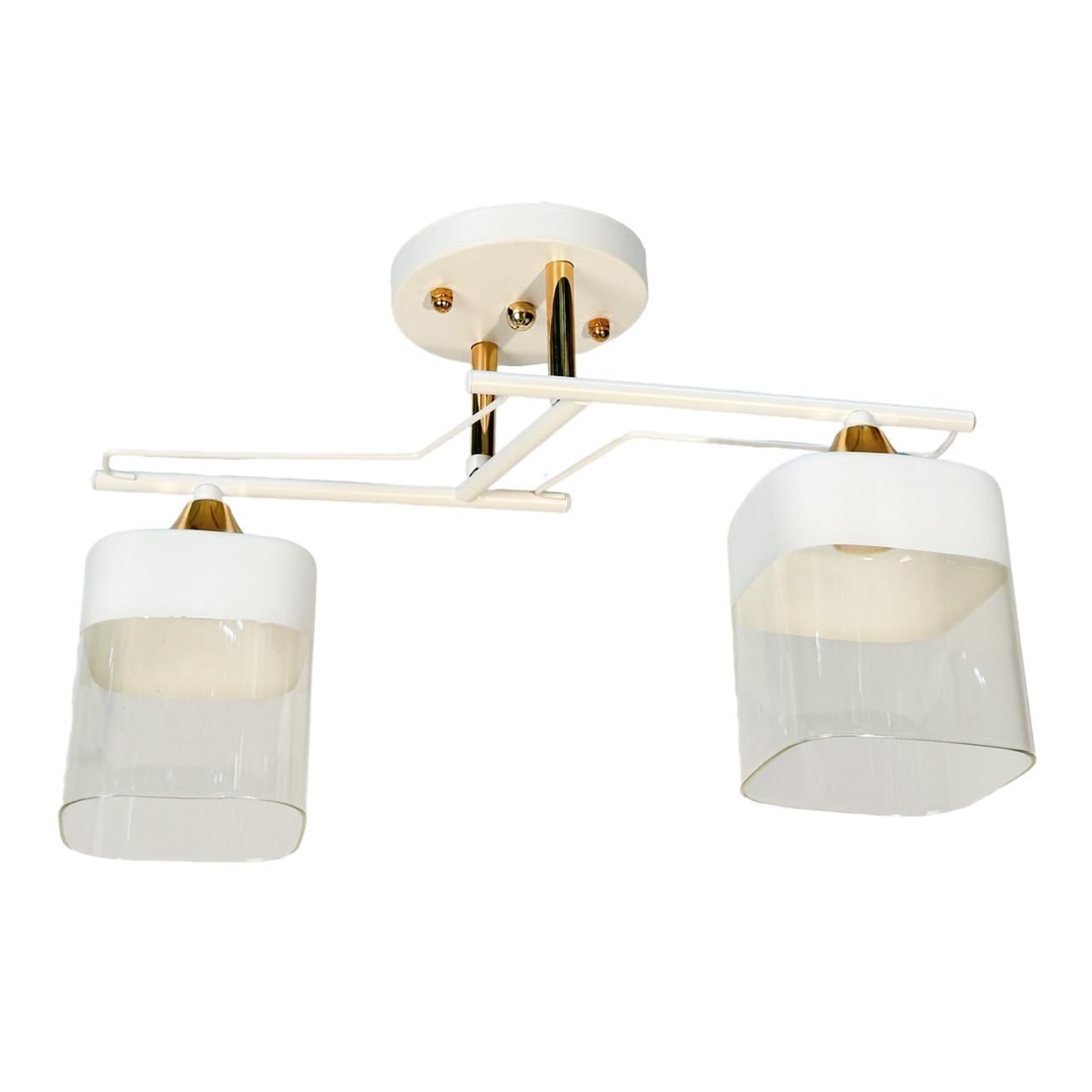 Люстра потолочная на два плафона Svet SC-6096/2WH+FG Белый