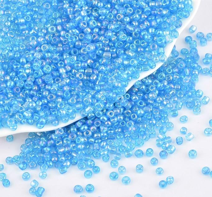 Бисер Бензиновый 2 мм 50 г Голубой (БР0002б21)