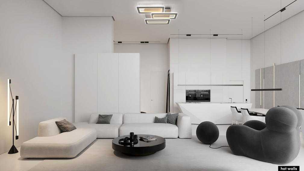 Люстра ESLLSE TRIPLEX 3L 110 Вт LED з пультом 650x370x140 мм Білий (10027) - фото 6