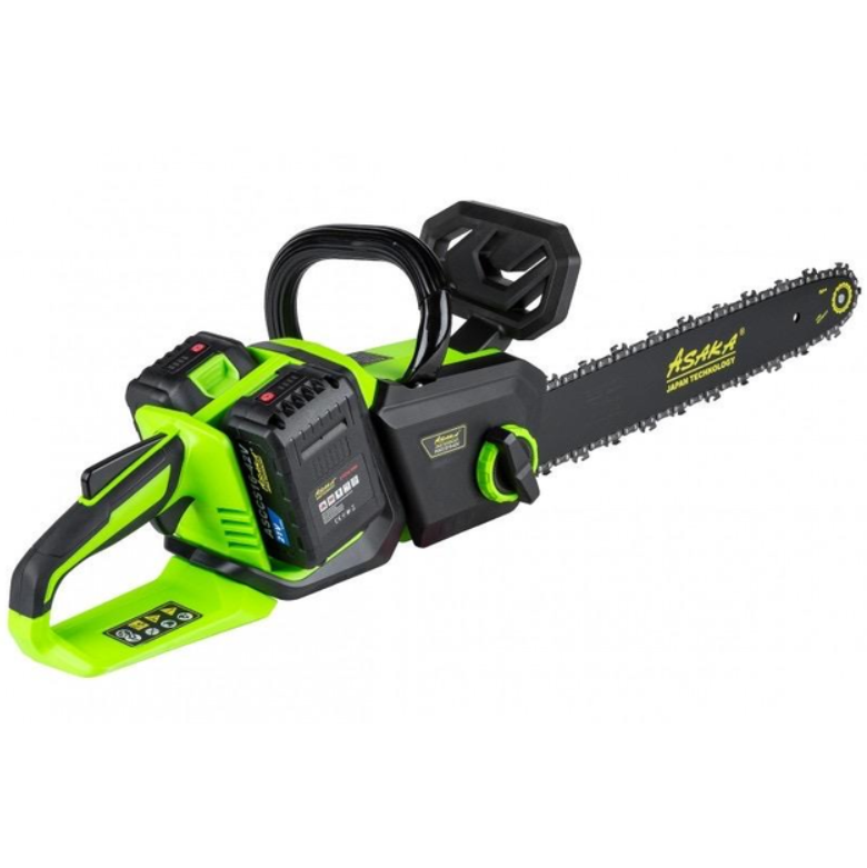 Пила цепная аккумуляторная ASAKA ASCCS16-42V зарядное устройство и 2 АКБ 4А/ч 42 В