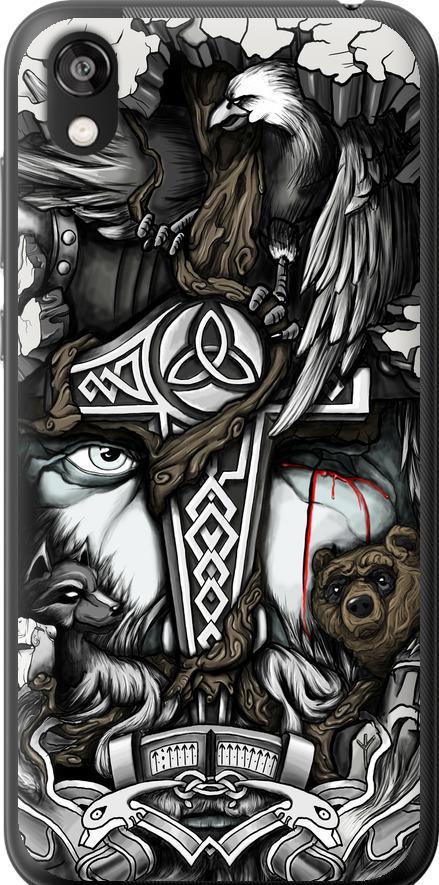 Чохол на Huawei Honor 8S Тату Вікінг (4098u-1679-42517)