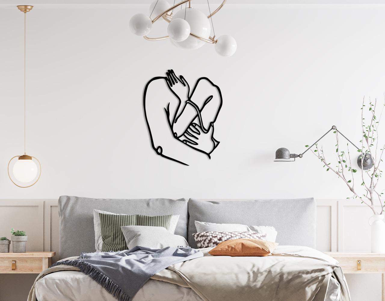 Декоративное панно на стену Upwood Decor Family Hugs 73,2х60 см Black (1538692932)