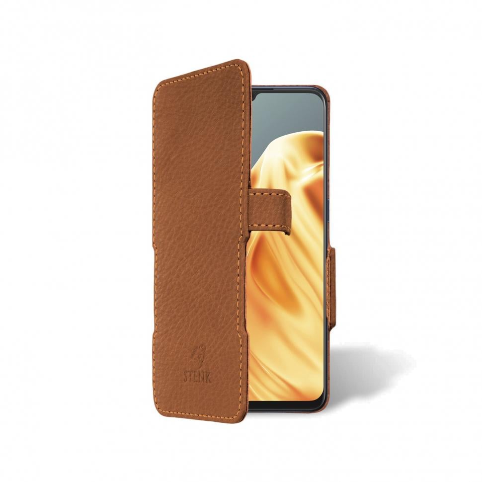 Чехол книжка Stenk Prime для OPPO A91 Коричневый (65430)